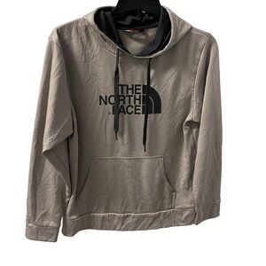 The North Face Men’s Medium Half Dome Pullover Gray Hoodie Sweatshirt Black Logo